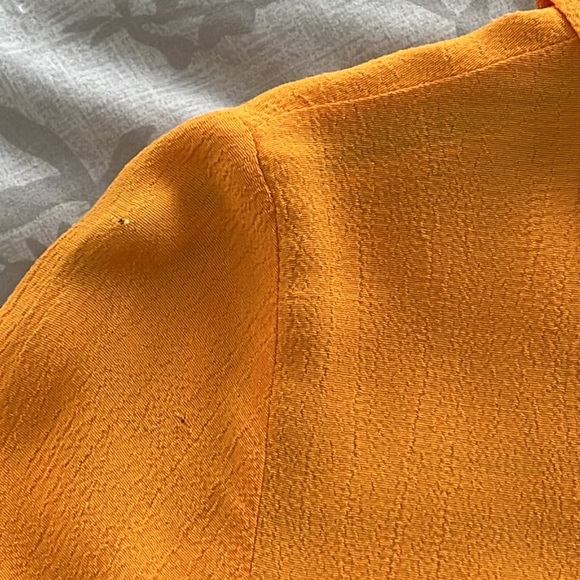 🌹Zara Basics Mock Turtleneck Orange Top Small - Picture 10 of 10